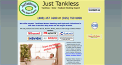 Desktop Screenshot of justtankless.com